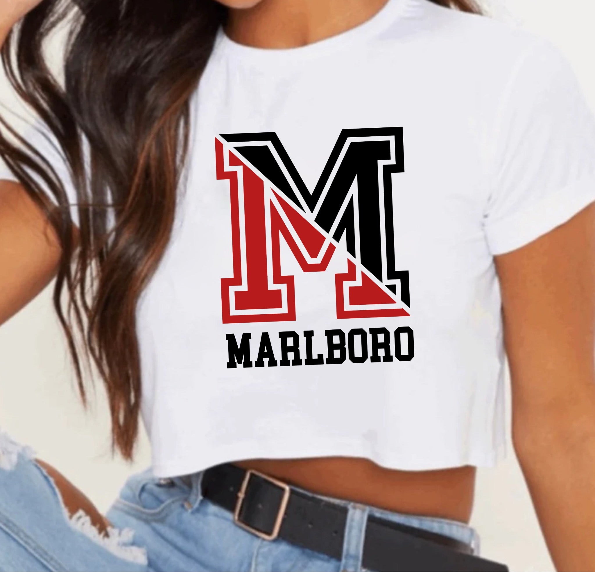 Split Colors Initials Tee