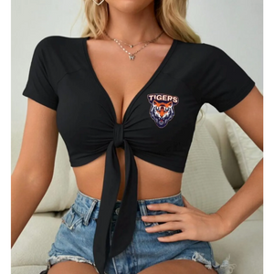 Tie Middle Crop Tee