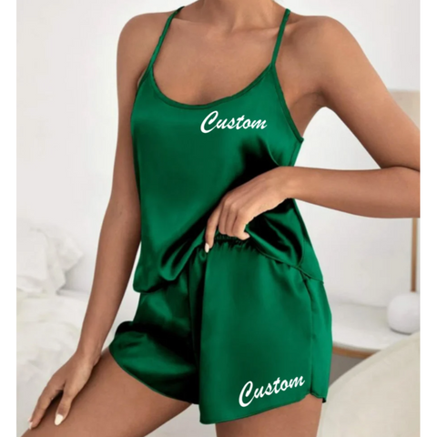 Satin Tank and Shorts PJ Set