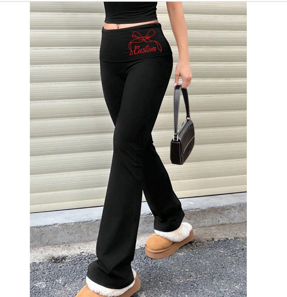 Bow Waist Yoga Pants
