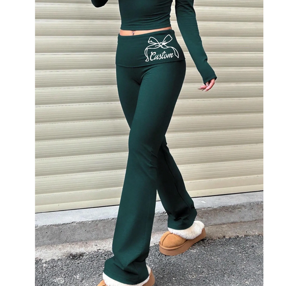 Bow Waist Yoga Pants