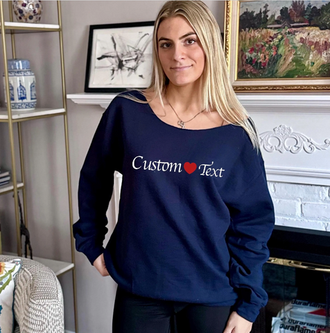Heart Script Crewneck