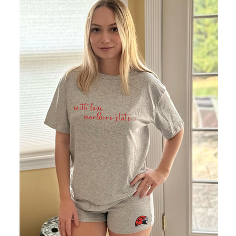 With Love Oversized Tee and Shorts Lounge Set