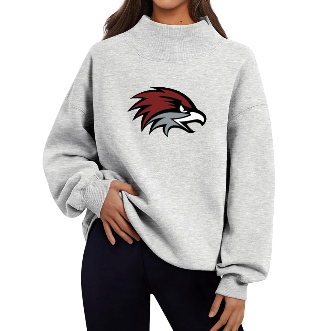 Logo Mock Neck Sweatshirt