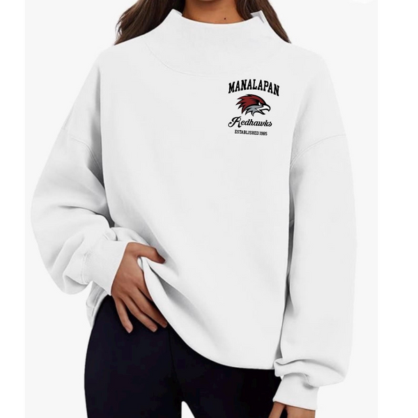 Happy Mock Neck Sweatshirt