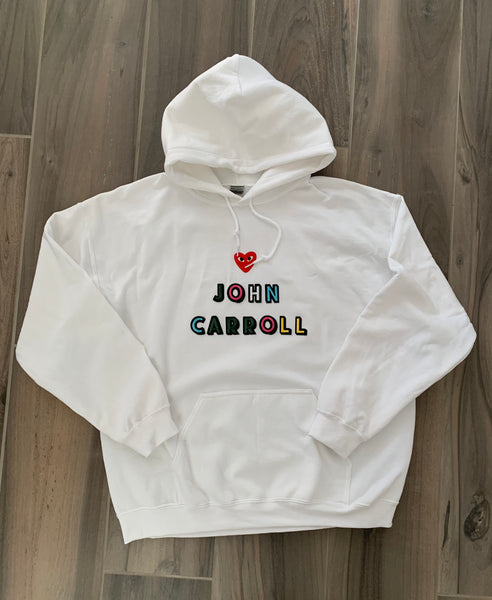 Embroidered Patch Letters Hoodie