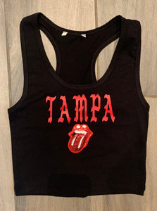 Mouth Patch Racerback Tank