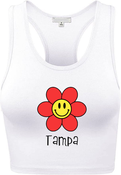 Flower Smiley Tank