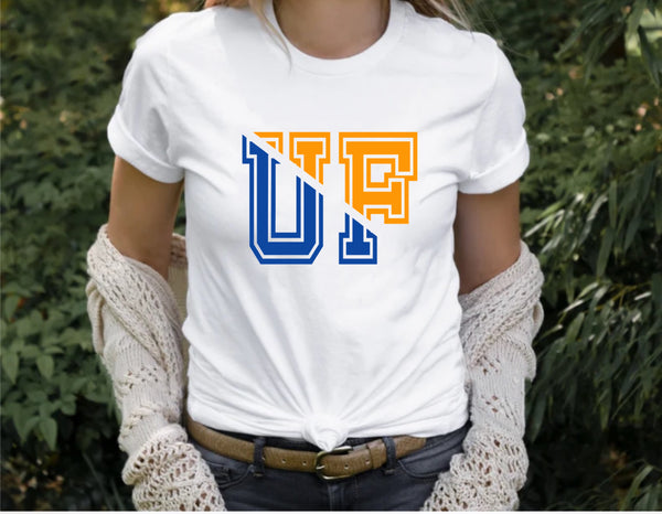 Split Colors Initials Crewneck Sweatshirt, Hoodie, Tee or Tank