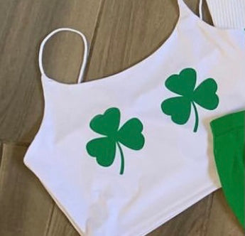 Shamrocks Skinny Strap Tank