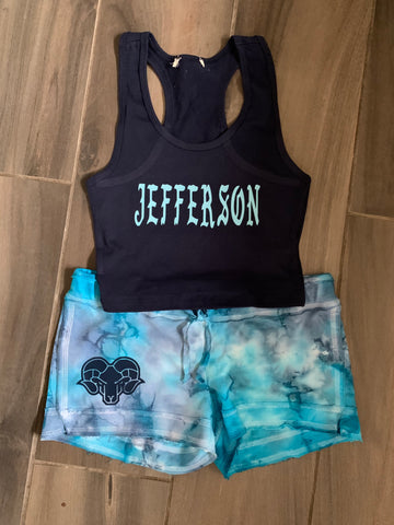 Racerback Tank and Tie Dye Shorts Set