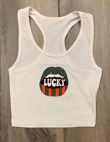 Lucky Lips Racerback Tank