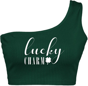 Lucky Charm One Shoulder Tank
