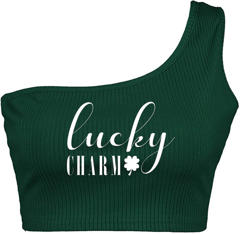 Lucky Charm One Shoulder Tank