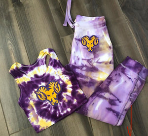 Tie Die Racerback Tank and Tie Dye Pants Set