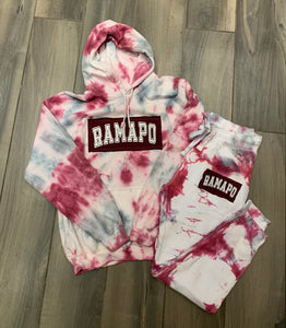 Tie Dye Patch Hoodie and Pants Set