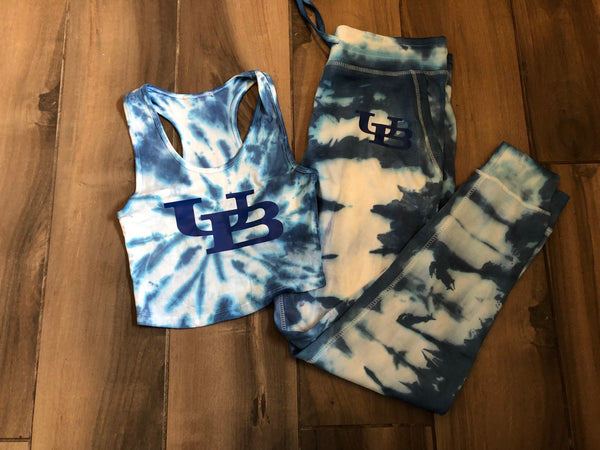 Tie Die Racerback Tank and Tie Dye Pants Set