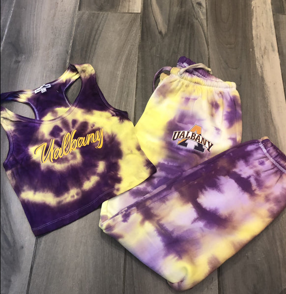 Tie Die Racerback Tank and Tie Dye Pants Set