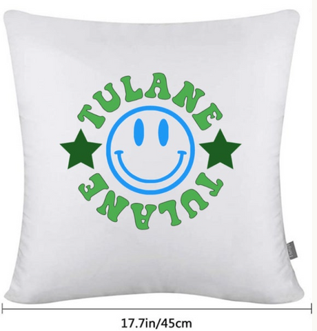Smiley Face Stars Pillow