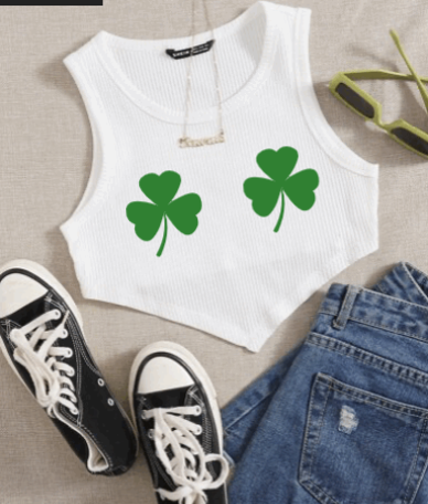 Shamrocks Crop Tank