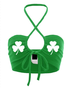 Shamrock Halter Crop Top