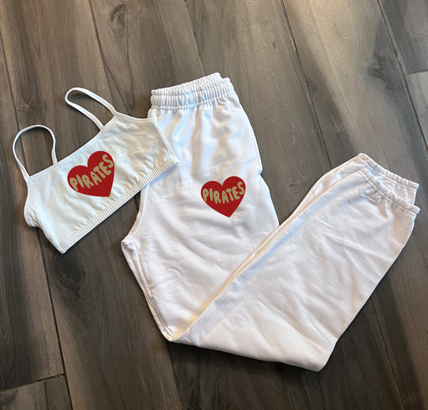 Bralette and Sweatpants Set